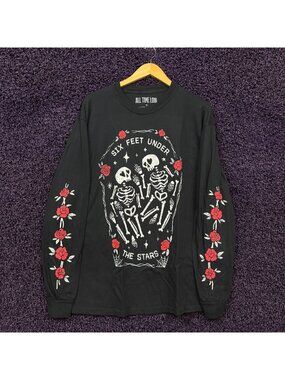 All Time Low Six Feet Under The Stars Long Sleeve Shirt XL